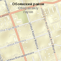 Oboyan’ Street Map