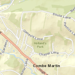 2 High St, Combe Martin, Devon EX34, UK Street Map