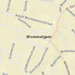 Wommelgem Street Map