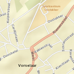 Vorselaar Street Map