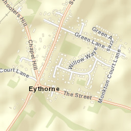 Eythorne Street Map