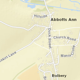 Abbotts Ann Street Map