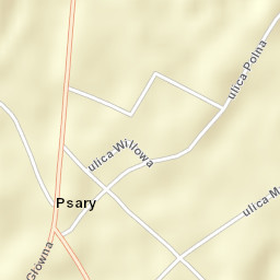 Psary Street Map