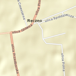 Ręczno Street Map