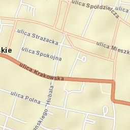 Końskie Street Map