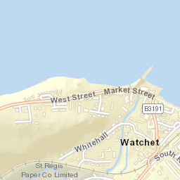 Watchet Street Map