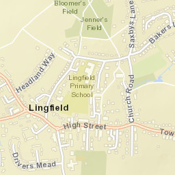 Lingfield Street Map