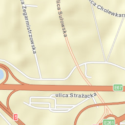 Widawa-Lipa Piotrowska-Polanowice Street Map