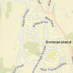 Dormansland Street Map
