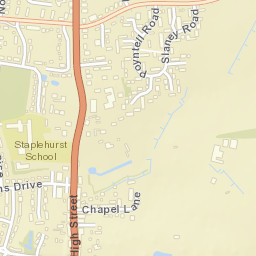 Staplehurst Street Map