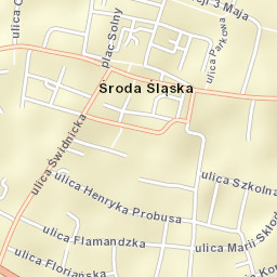 Środa Śląska Street Map