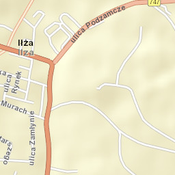 Iłża Street Map