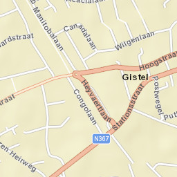 Gistel Street Map