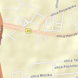 Poświętne Street Map