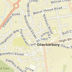 Glastonbury Street Map