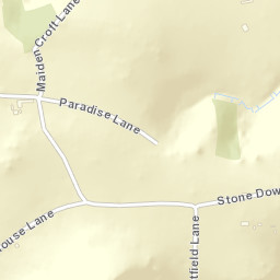 Stone Down Lane, Glastonbury, Somerset  Street Map
