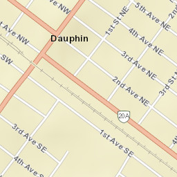 Dauphin Street Map