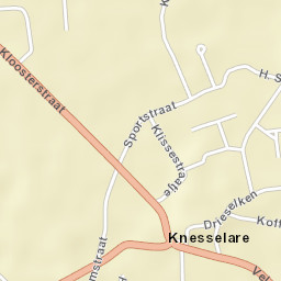 Knesselare Street Map