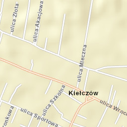 Kiełczów Street Map