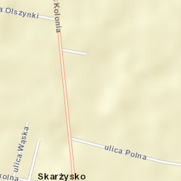 Skarżysko Kościelne Street Map