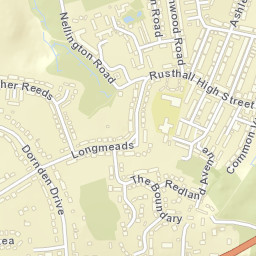 Rusthall Street Map