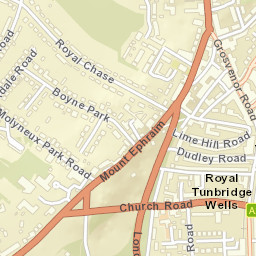 Royal Tunbridge Wells Street Map