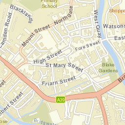 Bridgwater Street Map