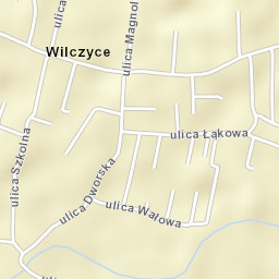 Wilczyce Street Map