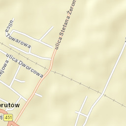 Bierutów Street Map