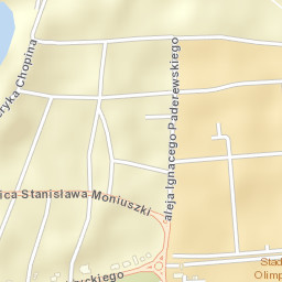Zalesie i Stadion Street Map