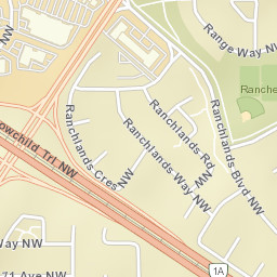 22-28 Crowfoot Circle Northwest, Calgary Street Map