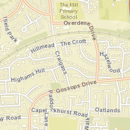 Gossops Green Street Map