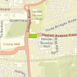 Crawley Street Map