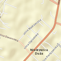 Niedrzwica Duża Street Map