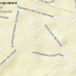 Novi Bilokorovychi Street Map