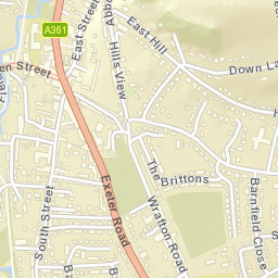 Braunton Street Map