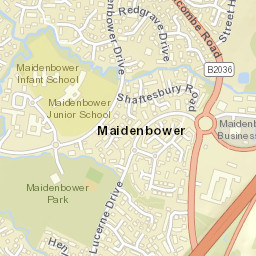 Maidenbower Street Map