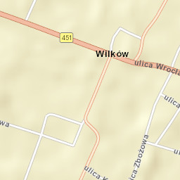 Wilków Street Map