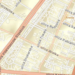 Powstańców Śląskich Wschód Street Map