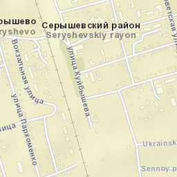 Seryshevo Street Map