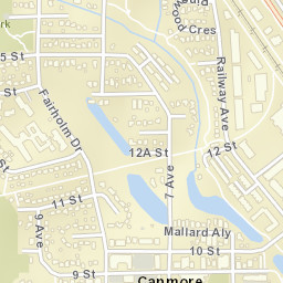 725 9 Street, Canmore, AB T1W 2V7 Street Map