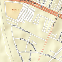 Rejon ulicy Saperów Street Map