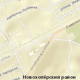 Novokhoperskiy Rayon Street Map