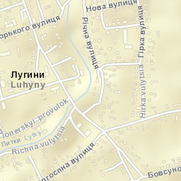 Luhyny Street Map