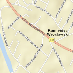 Kamieniec Wrocławski Street Map
