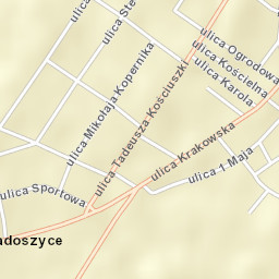 Radoszyce Street Map
