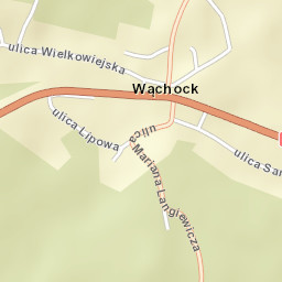 Wąchock Street Map