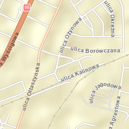 Partynice Street Map