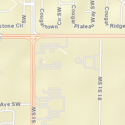Cougarstone Circle Southwest, Calgary, AB Street Map