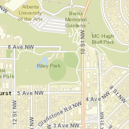 815 5 Avenue Northwest, Calgary, AB T2N Street Map